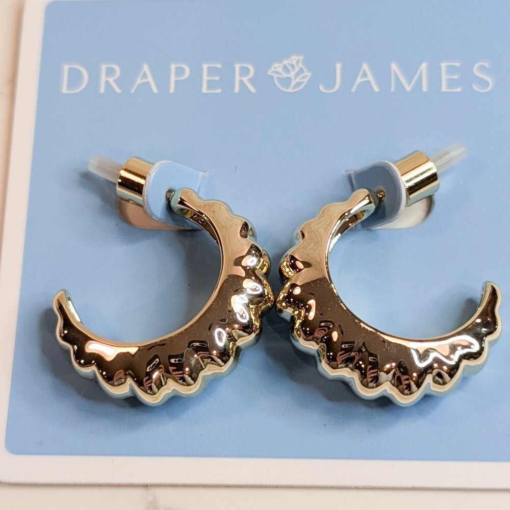 Draper James Ridge Hoop Earrings - Picture 4 of 5